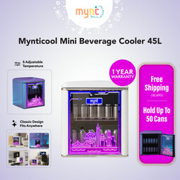 [MYNT] Mynticool Beverage Cooler 45L Mini Bar Chiller Fridge [Free Shipping]